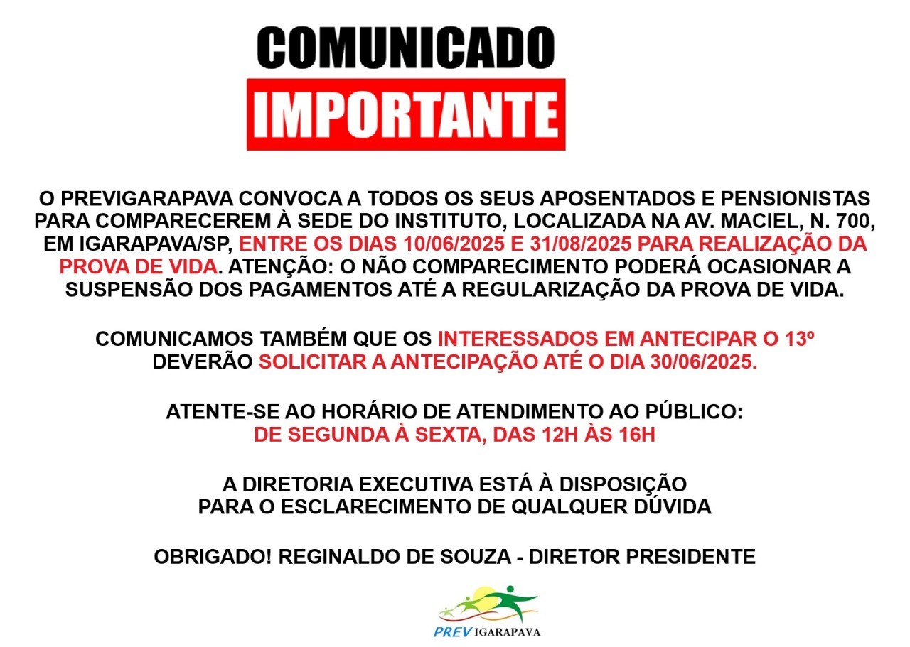 prova de vida 2025