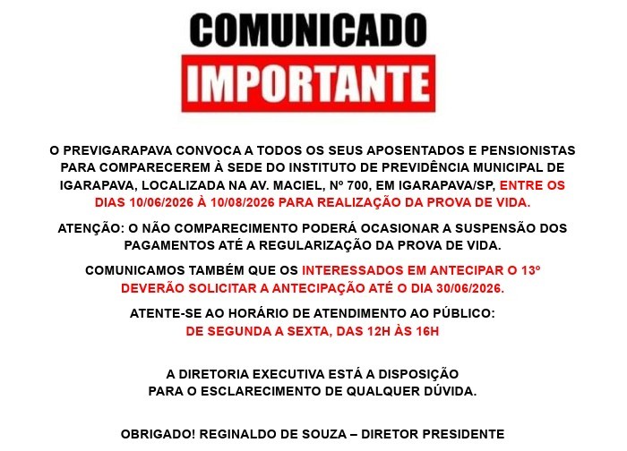 prova de vida 2026